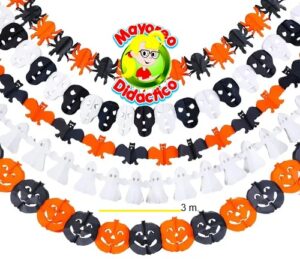 0007 *Guirnalda de Papel DIA DE MUERTOS* (3 mts.) 5 Diferentes. - Imagen 3