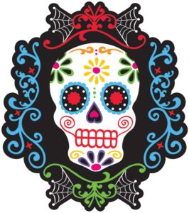 0316 *Adorno Doble Vista DIA DE MUERTOS* (40 cm.) 4 Diferentes. - Imagen 3