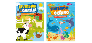 1276 *Diversión Océano/Granja p/Colorear* (20x27 cm.) 32 Pág. 2 Diferentes. - Imagen 2