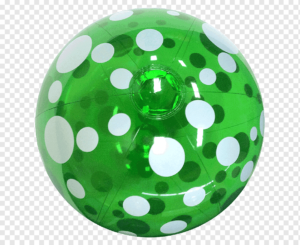 4121 *Pelota Transparente c/Lunares* (20 cm.) INDIVIDUAL - Imagen 2