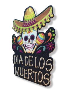 0316 *Adorno Doble Vista DIA DE MUERTOS* (40 cm.) 4 Diferentes. - Imagen 2