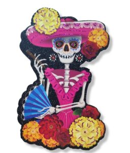 0316 *Adorno Doble Vista DIA DE MUERTOS* (40 cm.) 4 Diferentes.