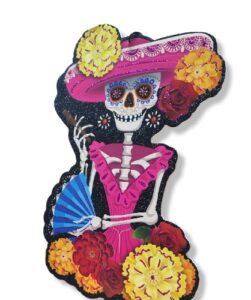 0316 *Adorno Doble Vista DIA DE MUERTOS* (40 cm.) 4 Diferentes. - Imagen 2