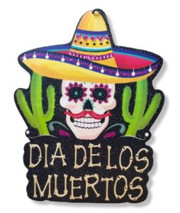 0316 *Adorno Doble Vista DIA DE MUERTOS* (40 cm.) 4 Diferentes.