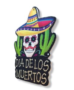 0316 *Adorno Doble Vista DIA DE MUERTOS* (40 cm.) 4 Diferentes. - Imagen 2