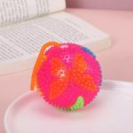 0357 *Pelota Led d/Texturas Rígidas Chillona y c/Liga* (8 cm.) MARIPOSAS 4 Colores. - Imagen 3