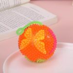 0357 *Pelota Led d/Texturas Rígidas Chillona y c/Liga* (8 cm.) MARIPOSAS 4 Colores. - Imagen 4