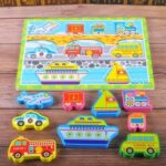 0065 *Rompecabezas d/Madera Piezas GRUESAS* (30x22.5 cm.) 15 Dif. - Imagen 4