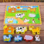 0065 *Rompecabezas d/Madera Piezas GRUESAS* (30x22.5 cm.) 15 Dif. - Imagen 5