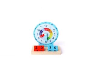 1824 *Reloj de Madera c/Blocks* (17x14x4 cm.) 6 Pcs. - Imagen 3