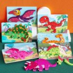 2024 *Rompecabezas GRUESO Dinos d/Números al 10* (22.5x15 cm.) 8 Diferentes. - Imagen 4