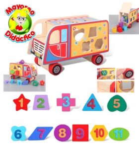 2194 *BUS GEOMÉTRICO DE ENSARTE* (23.5x15 cm.) 12 Pcs. - Imagen 2