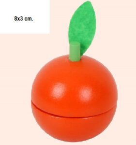 2204 *Frutas y Verduras de Madera con Velcro p/Cortar en Estuche Plástico* (16x12 cm.) 9 Pcs. - Imagen 7