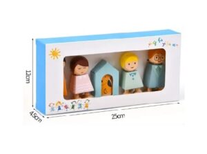 2384 *Familia de Madera* (25x12 cm.) 5 Pcs. - Imagen 3