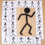 2464 *HOMBRE ARTICULADO* (18x12 cm.) 1Hombre +24 Tarjetas Dobles. - Imagen 3