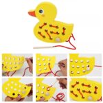 2684 *Patito p/Enhebrar Madera Gruesa* (18x18 cm.) - Imagen 4