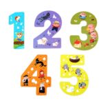 2754 *Caja c/5 Rompecabezas de 3 a 5 Pizas Reversos Numérico* (14x12 cm.) 5 Diferentes. - Imagen 8