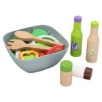 2974 *Juego d/Ensalada en Madera* (18x18.5 cm.) Tazón +25 Pcs. - Imagen 5