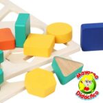 3674 *GEOMETRÍA CONTRA-RELOJ* (18x8 cm.) 2 Tab.+Reloj+32 Figuras+10 Tarjetas Dobles. - Imagen 3