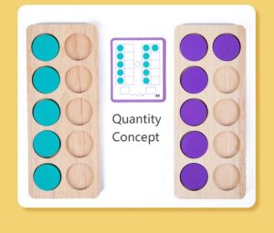 3724 *Tablero Cognitivo de 10* (20x8.2 cm.) 2 Tableros+20 Fichas+25 Tarjetas +Reloj y Plumón. - Imagen 5