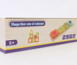 3794 *Tablero Ampliable de Reconocimiento Lógico 4 Formas* (30x9 cm.) 16 Figuras+1 Tablero. - Imagen 5