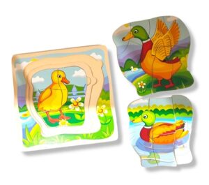 3834 *Rompecabezas d/Madera 5 Etapas de Crecimiento* (20x20x1.5 cm.) - Imagen 4