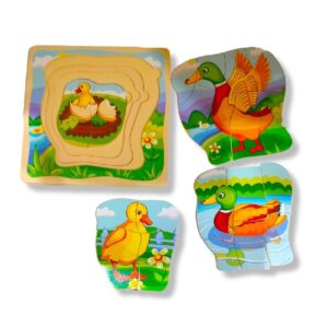 3834 *Rompecabezas d/Madera 5 Etapas de Crecimiento* (20x20x1.5 cm.) - Imagen 5