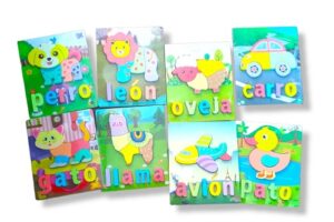 3754 *Rompecabezas d/Madera para Formar Palabras en ESPAÑOL* (18x15 cm.) 8 Diferentes. - Imagen 2