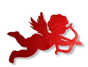 4188 *Cupido Silueta c/Diamantina 1 Cara* (40 cm.) INDIVIDUAL.