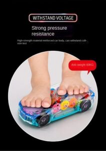 4734 *Coche de Carreras Led Transparente* (20x8x5 cm.) INDIVIDUAL - Imagen 3