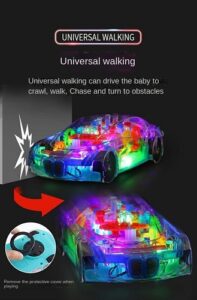 4734 *Coche de Carreras Led Transparente* (20x8x5 cm.) INDIVIDUAL - Imagen 7