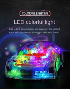 4734 *Coche de Carreras Led Transparente* (20x8x5 cm.) INDIVIDUAL - Imagen 8