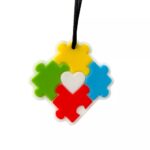 4145 *MORDEDERA-Collar para la Calma AUTISMO CORAZÓN* (7 cm.) INDIVIDUAL. - Imagen 5