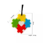 4145 *MORDEDERA-Collar para la Calma AUTISMO CORAZÓN* (7 cm.) INDIVIDUAL. - Imagen 6