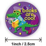 0096 *Tira c/Stickers en Bolsa MOTIVACIONALES* (2.5 cm.) 100 Pcs. LECTURA - Imagen 4