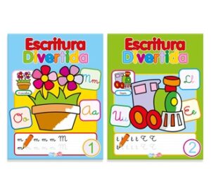 3232 *Escritura Divertida Cuaderno d/Ejercicios* (21x27 cm.) 32 Pág. 4 Diferentes.