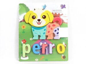 3754 *Rompecabezas d/Madera para Formar Palabras en ESPAÑOL* (18x15 cm.) 8 Diferentes. - Imagen 3