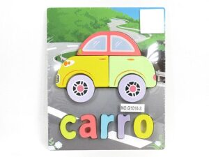 3754 *Rompecabezas d/Madera para Formar Palabras en ESPAÑOL* (18x15 cm.) 8 Diferentes. - Imagen 2