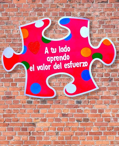 4187 *Autismo Mensajes E/Foamy* (60 Cm.) 4 Diferentes. – Mayoreo Didáctico