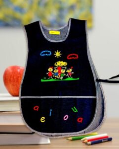 7317 *Mandil d/Mezclilla BORDADO p/Maestras* (45x75 cm.) Unitalla. 9 Diferentes. - Imagen 2