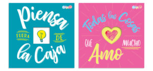 2150 *COSAS QUE AMO MUCHO/PIENSA FUERA DE LA CAJA Libro d/Lectura* (17x17 cm.) 256 Pág. - Imagen 3