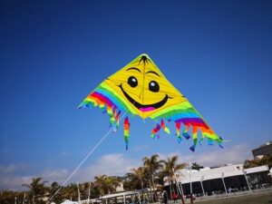 4213 *Papalote Carita Feliz MEDIANO* (90x80 cm.) INDIVIDUAL.