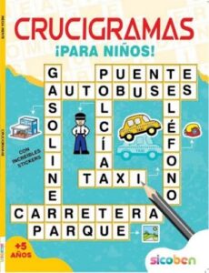 2199 *CRUCIGRAMAS PARA NIÑOS c/Stickers* (20x26 cm.) 48 Pág. 2 Diferentes. - Imagen 2