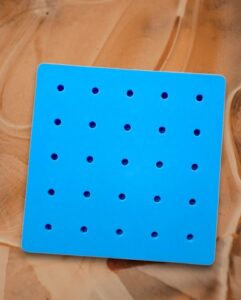 4208 *Tablero p/Pijas e/Foamy* (21.5x21.5 cm.) INDIVIDUAL. 4 Colores Diferentes. - Imagen 2