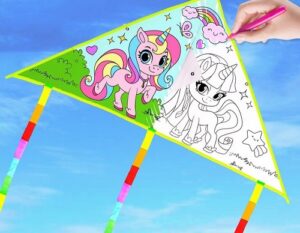 4211 *Papalote p/Iluminar c/Acuarelas y Pincel* (80x50 cm.) 4 Diferentes