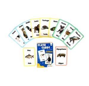 5163 *Flash Cards Animales Español-Inglés* (15x10 cm.) 24 Tarjetas. - Imagen 2