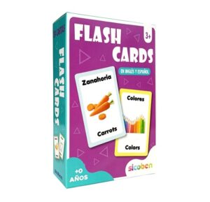 5163 *Flash Cards Vocabulario Español-Inglés* (15x10 cm.) 24 Tarjetas.