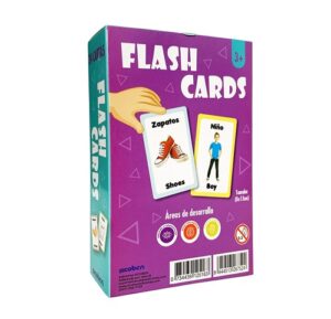 5163 *Flash Cards Vocabulario Español-Inglés* (15x10 cm.) 24 Tarjetas. - Imagen 2