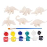 5448 *Dino p/Pintar e/Blíster* (19x24 cm.) Dinosaurio+Accesorio+Pincel+6 Pinturas 6 Diferentes. - Imagen 7