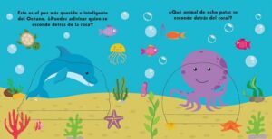 8847 *¿Quién se Esconde, Animales del Mar Libro de Cartón c/Ventanitas? (20x20 cm.) 10 Pág. - Imagen 3